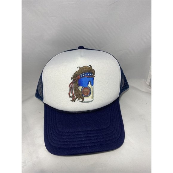 Miller Beer Trucker Hat Mesh Hat snapback hat adjustable - Picture 4 of 5